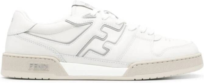 Fendi Mix Vitello Logo Leren Sneakers