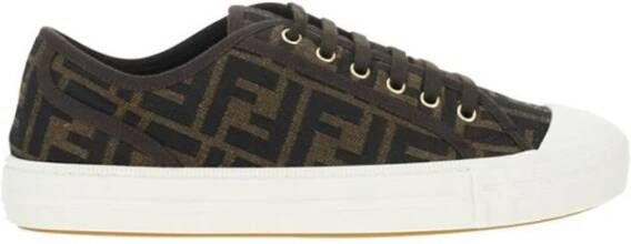 Fendi Monochrome Stads Sneakers