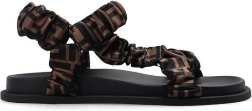 Fendi Anatomische Velcro Sandalen met Metalen Haken