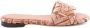 Fendi Roze Velvet Logo Sandalen - Thumbnail 1