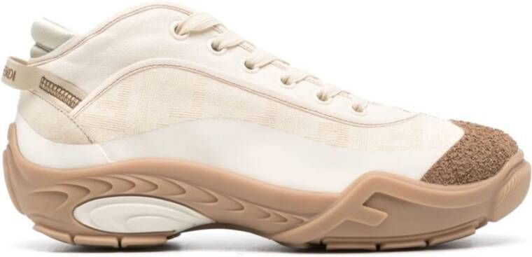 Fendi Lab hoge sneakers Beige Heren