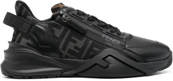 Fendi Slip-On Sneakers met FF Print Black Heren