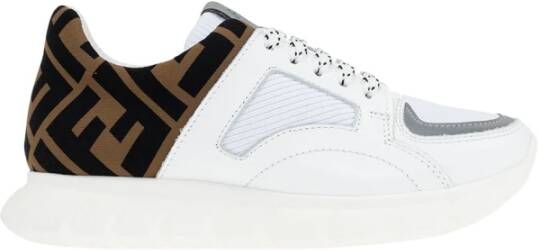 Fendi Sneakers met logo Wit Unisex - Schoenen.nl