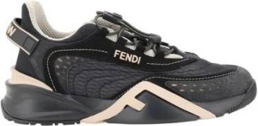 Fendi Sneakers met structuurzool en monogramdetails