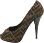 Fendi Vintage Pre-owned Canvas heels Brown Dames - Thumbnail 1