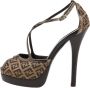 Fendi Vintage Pre-owned Canvas sandals Beige Dames - Thumbnail 1