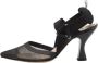 Fendi Vintage Pre-owned Canvas sandals Black Dames - Thumbnail 1