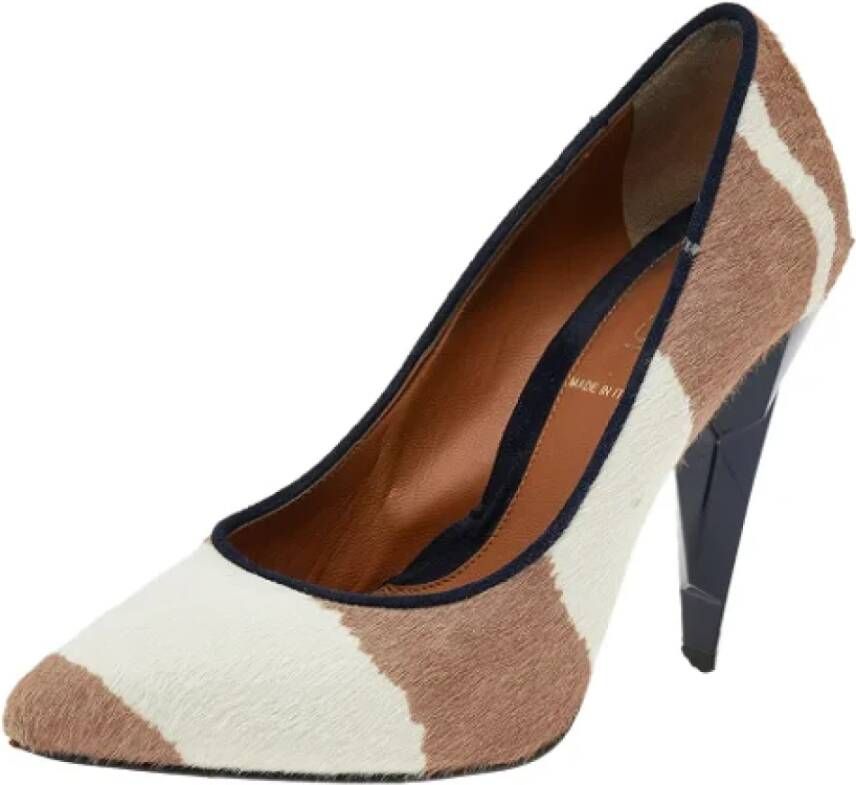 Fendi Vintage Pre-owned Fabric heels Beige Dames