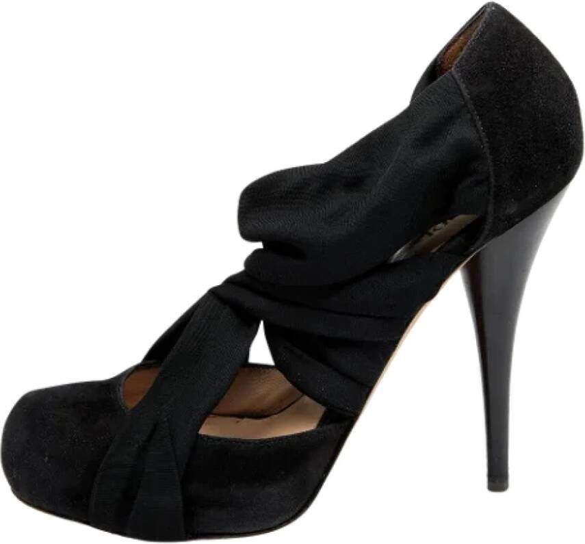 Fendi Vintage Pre-owned Fabric heels Black Dames