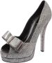Fendi Vintage Pre-owned Fabric heels Gray Dames - Thumbnail 1
