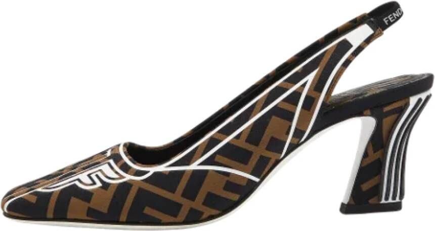 Fendi Vintage Pre-owned Fabric sandals Brown Dames