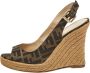Fendi Vintage Pre-owned Fabric sandals Brown Dames - Thumbnail 1