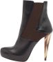 Fendi Vintage Pre-owned Leather boots Black Dames - Thumbnail 1