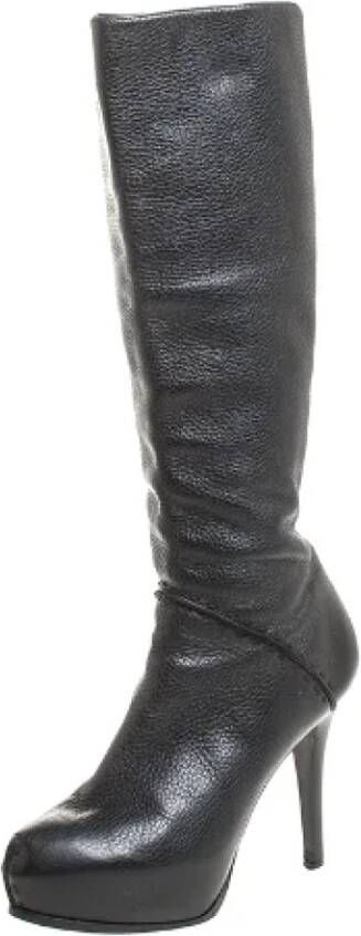 Fendi Vintage Pre-owned Leather boots Black Unisex