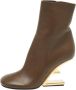 Fendi Vintage Pre-owned Leather boots Brown Dames - Thumbnail 1