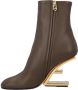 Fendi Vintage Pre-owned Leather boots Brown Dames - Thumbnail 1