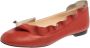 Fendi Vintage Pre-owned Leather flats Red Dames - Thumbnail 1