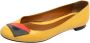 Fendi Vintage Pre-owned Leather flats Yellow Dames - Thumbnail 1