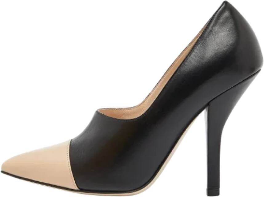 Fendi Vintage Pre-owned Leather heels Black Dames