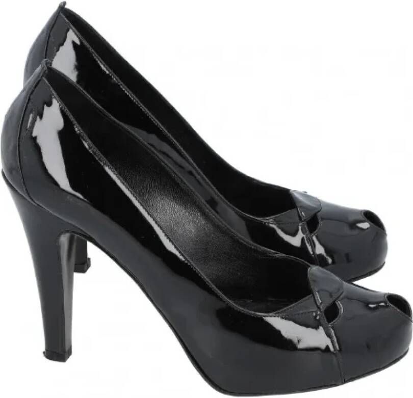 Fendi Vintage Pre-owned Leather heels Black Dames