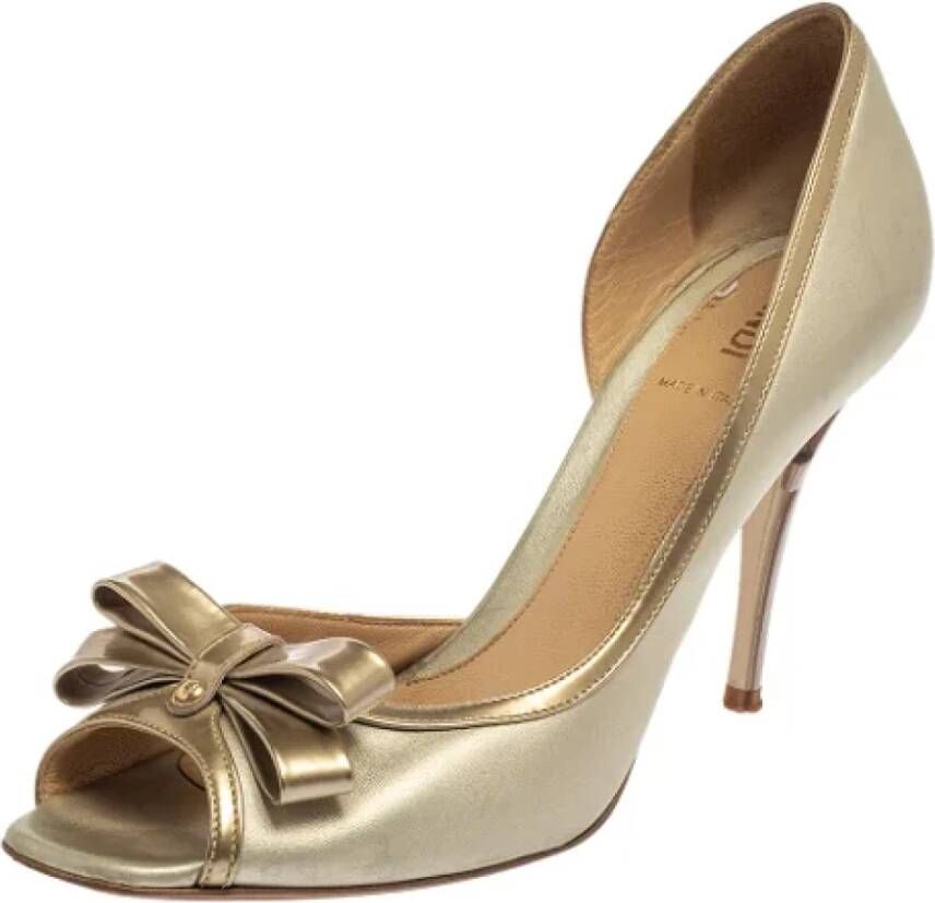 Fendi Vintage Pre-owned Leather heels Gray Dames