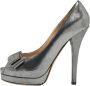 Fendi Vintage Pre-owned Leather heels Gray Dames - Thumbnail 1