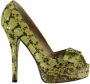 Fendi Vintage Pre-owned Leather heels Green Dames - Thumbnail 1