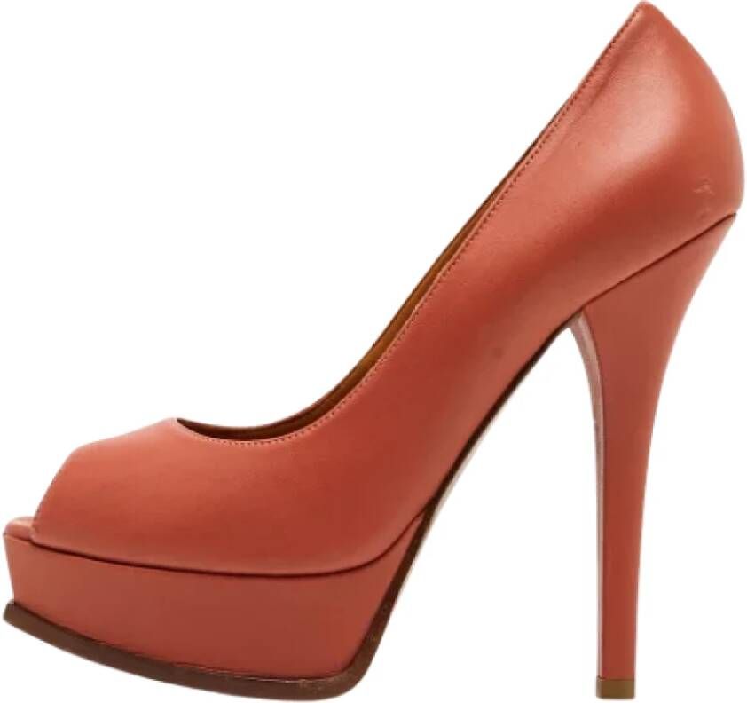 Fendi Vintage Pre-owned Leather heels Red Dames