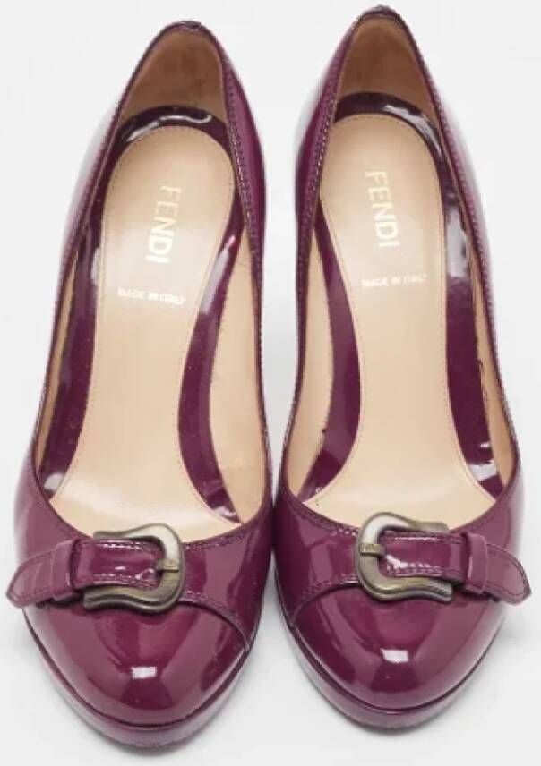 Fendi Vintage Pre-owned Leather heels Red Dames