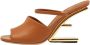 Fendi Vintage Pre-owned Leather mules Brown Dames - Thumbnail 1