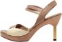 Fendi Vintage Pre-owned Leather sandals Beige Dames - Thumbnail 1