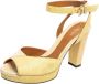 Fendi Vintage Pre-owned Leather sandals Beige Dames - Thumbnail 1