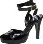 Fendi Vintage Pre-owned Leather sandals Black Dames - Thumbnail 1