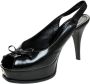 Fendi Vintage Pre-owned Leather sandals Black Dames - Thumbnail 1