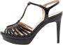 Fendi Vintage Pre-owned Leather sandals Black Dames - Thumbnail 1