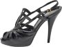 Fendi Vintage Pre-owned Leather sandals Black Dames - Thumbnail 1