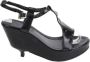 Fendi Vintage Pre-owned Leather sandals Black Dames - Thumbnail 1