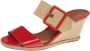 Fendi Vintage Pre-owned Leather sandals Orange Dames - Thumbnail 1