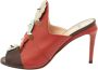Fendi Vintage Pre-owned Leather sandals Red Dames - Thumbnail 1