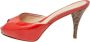 Fendi Vintage Pre-owned Leather sandals Red Dames - Thumbnail 1
