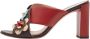 Fendi Vintage Pre-owned Leather sandals Red Dames - Thumbnail 1