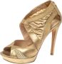 Fendi Vintage Pre-owned Leather sandals Yellow Dames - Thumbnail 1