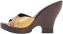 Fendi Vintage Pre-owned Leather sandals Yellow Dames - Thumbnail 1