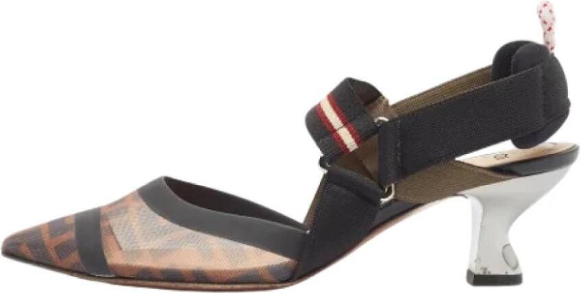 Fendi Vintage Pre-owned Mesh heels Multicolor Dames