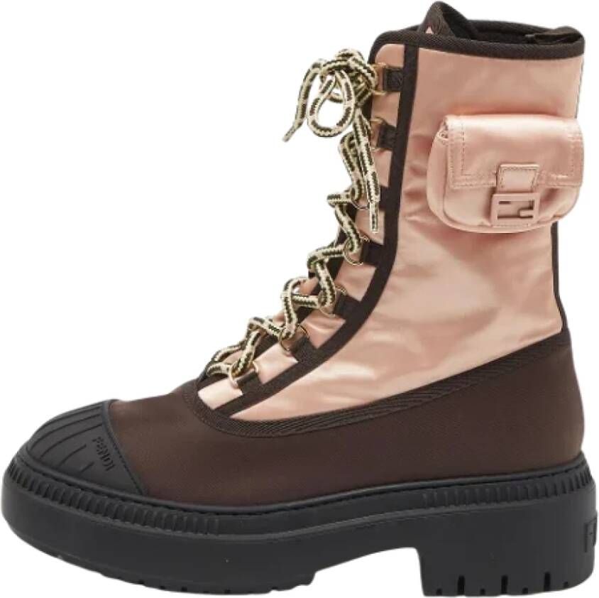 Fendi Vintage Pre-owned Nylon boots Pink Dames