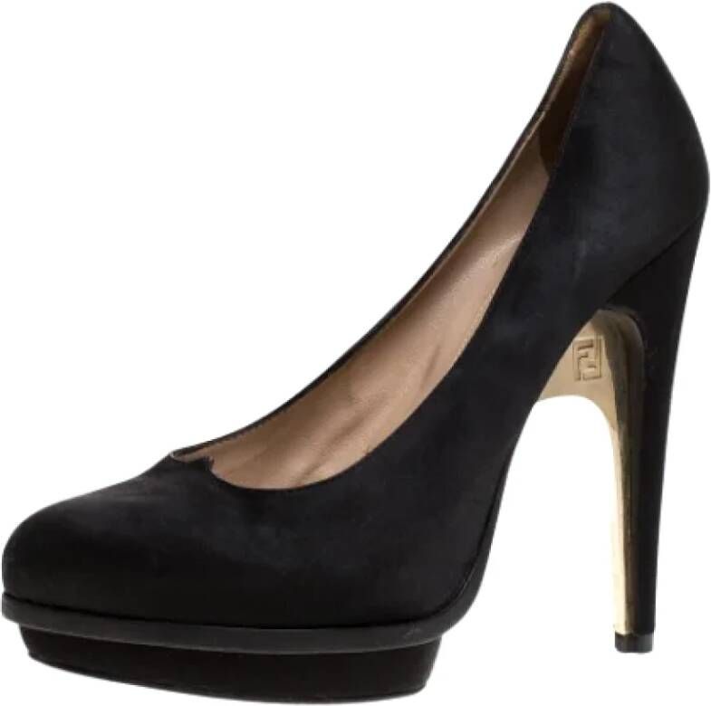 Fendi Vintage Pre-owned Satin heels Black Dames