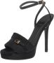 Fendi Vintage Pre-owned Satin sandals Black Dames - Thumbnail 1