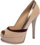 Fendi Vintage Pre-owned Suede heels Beige Dames - Thumbnail 1