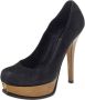 Fendi Vintage Pre-owned Suede heels Black Dames - Thumbnail 1