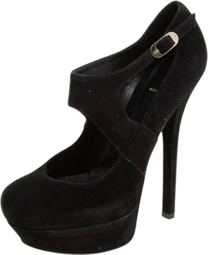 Fendi Vintage Pre-owned Suede heels Black Dames